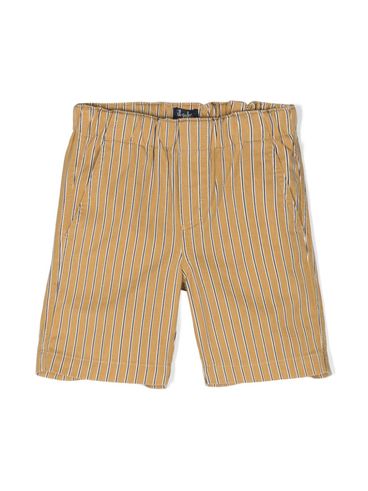 Cotton shorts with striped pattern