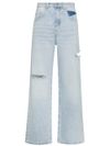 Poppy cotton jeans with rips