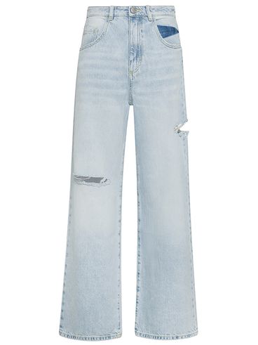 Poppy cotton jeans with rips