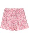 Liberty Cotton Shorts with Floral Print