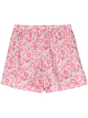 Liberty Cotton Shorts with Floral Print