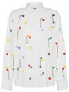 Cotton Shirt with Colorful Embroidered Beads