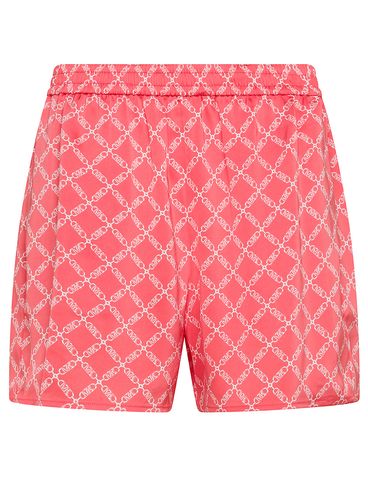 Shorts with Chain and Logo Print
