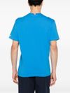 mc2 saint barth - T-shirt in cotone con scritta ricamata frontale - 1