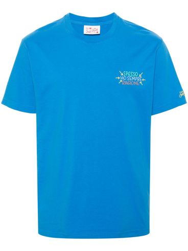 Cotton T-shirt with Embroidered Front Logo
