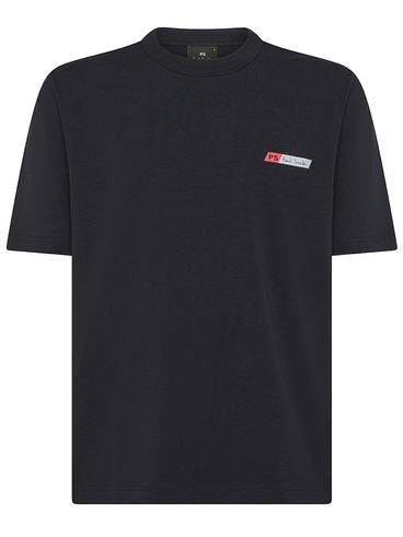 Stretch Cotton T-shirt with Front Logo