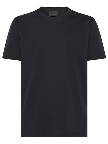 Cotton T-shirt with Embroidered Logo