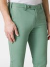 Stretch cotton trousers with creased fold