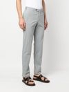 Stretch cotton trousers with pressed crease