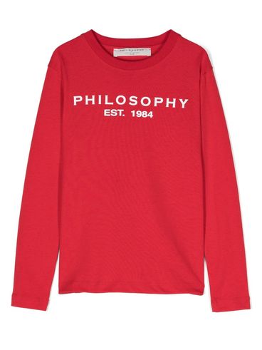 Long-sleeve cotton t-shirt with logo