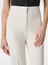 Hulka trousers in viscose blend with pressed crease