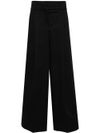 Proteo wide-leg cotton trousers