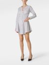 Short Anchise shirt dress with striped design