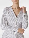 Short Anchise shirt dress with striped design