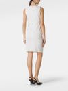 Short Alfeo dress in linen and viscose, slim fit