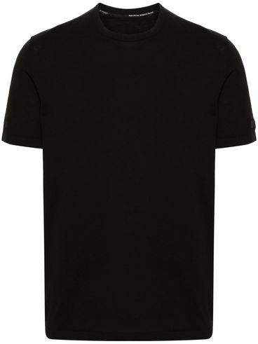 Cotton t-shirt with logo label