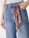 Jeans Zoe Nos in cotone con strappi e foulard