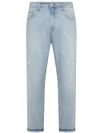 Devis cotton jeans with cuff at the bottom