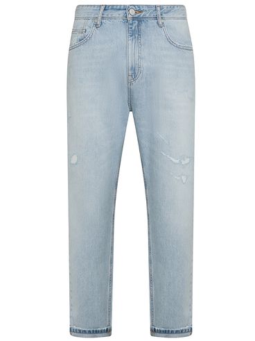 Devis cotton jeans with cuff at the bottom