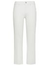 Grace stretch cotton jeans with frayed hem