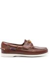 Docksides Portland leather boat shoe with laces