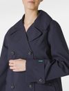 Sofi double-breasted short-cut trench coat