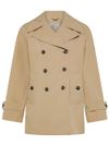 Sofi short double-breasted trench coat