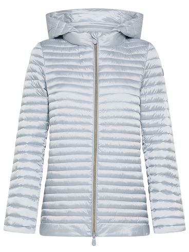 Alima wide quilted short down jacket