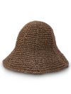 Woven Straw Hat with Embroidered Logo