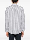 Linen shirt with striped pattern