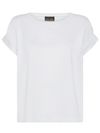 T-shirt Victoria in cotone con logo ricamato sul retro