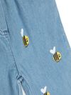 Pantaloni in cotone con stampa api