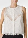 twinset - Cotton top with floral embroidery - 3