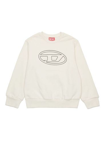 Cotton sweatshirt with Oval-D logo
