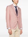 Blazer in misto Tencel e lana monopetto con spilla