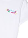 T-shirt in cotone con scritta frontale