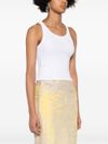 mm6 maison margiela - Ribbed cotton cut-out tank top - 2