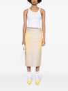 mm6 maison margiela - Ribbed cotton cut-out tank top - 3