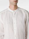 Linen shirt with Mandarin collar