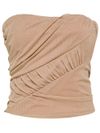 Draped Cotton Top