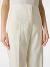 High-Waisted Lightweight Wool and Silk Pants