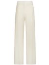 High-Waisted Lightweight Wool and Silk Pants