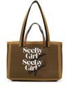 Borsa tote See By Girl Un Jour con stampa logo frontale