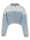 Denim Jacket with Lace Detail