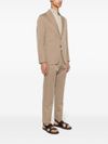 Single-breasted Cotton and Wool Blend Suit