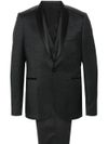 tagliatore - Completo in misto lana vergine monopetto con rever in satin