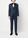 tagliatore - Single-breasted Virgin Wool Suit with Contrast Lapels - 1