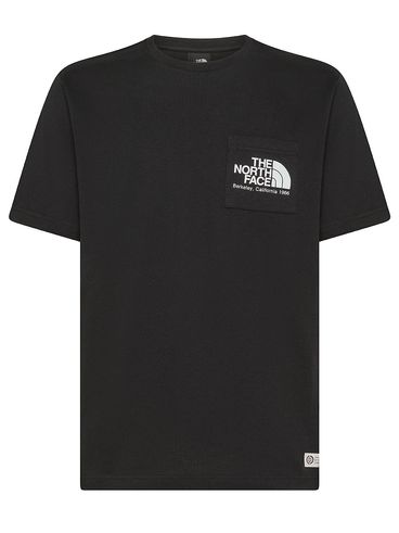 T-shirt in cotone con patch con logo frontale