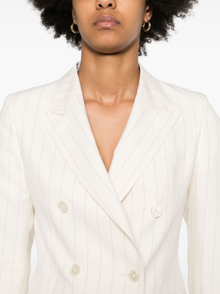 スーツ TAGLIATORE PARIS - Linen and viscose double-breasted blazer Double-breasted linen blend suit TAGLIATORE - Nugnes1920