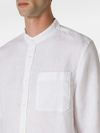 Linen Shirt with Mandarin Collar